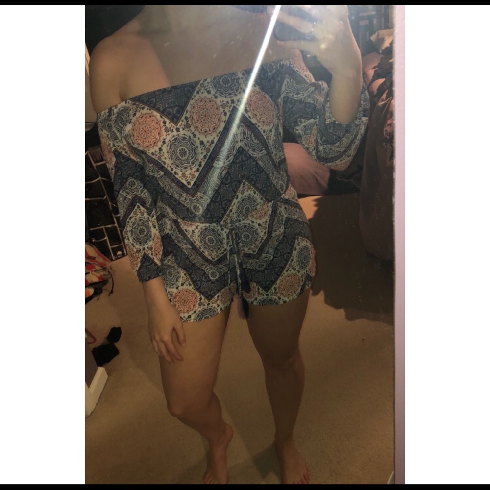 Off the shoulder romper